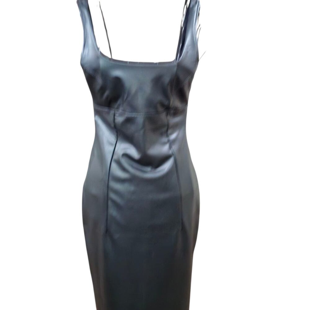 Sofia Jeans Women's  Size XS/4-6  Faux Leather Dress, Below Knee Length,